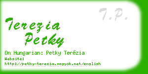 terezia petky business card