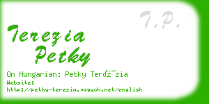 terezia petky business card